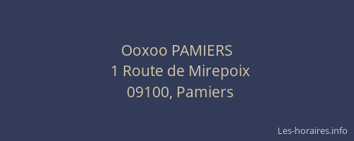 Ooxoo PAMIERS