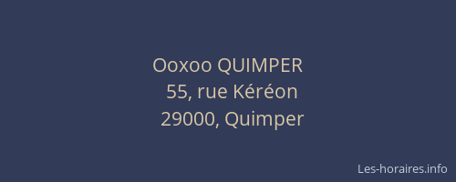 Ooxoo QUIMPER