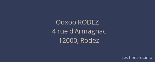 Ooxoo RODEZ