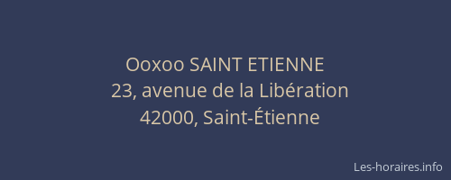 Ooxoo SAINT ETIENNE