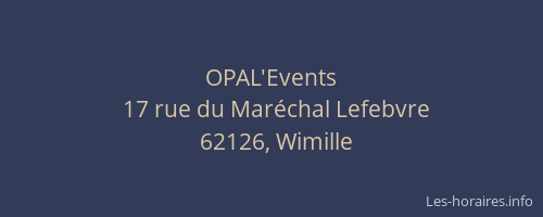 OPAL'Events