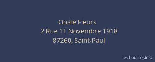 Opale Fleurs