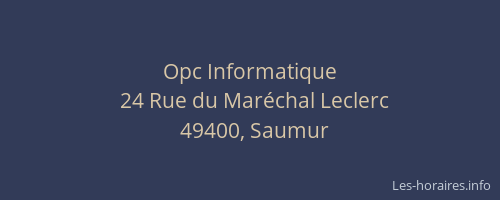 Opc Informatique