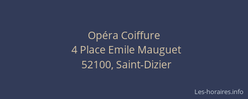 Opéra Coiffure