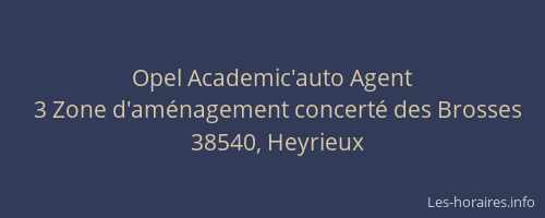Opel Academic'auto Agent