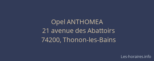 Opel ANTHOMEA