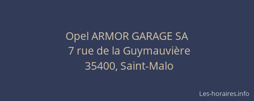 Opel ARMOR GARAGE SA