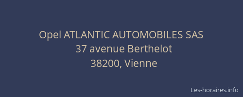 Opel ATLANTIC AUTOMOBILES SAS