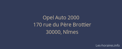 Opel Auto 2000