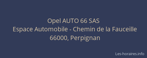Opel AUTO 66 SAS