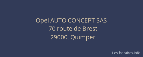 Opel AUTO CONCEPT SAS