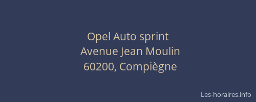 Opel Auto sprint