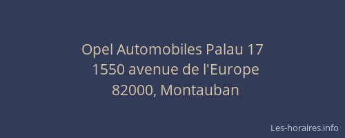 Opel Automobiles Palau 17
