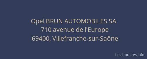 Opel BRUN AUTOMOBILES SA