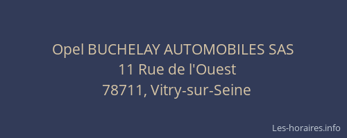 Opel BUCHELAY AUTOMOBILES SAS