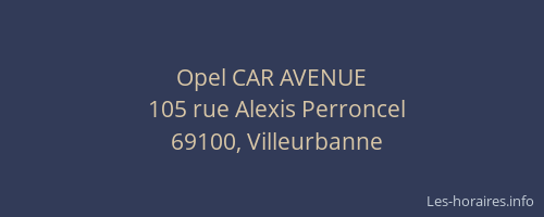 Opel CAR AVENUE