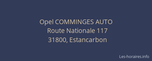 Opel COMMINGES AUTO
