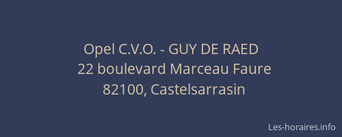 Opel C.V.O. - GUY DE RAED