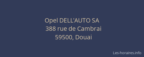 Opel DELL'AUTO SA