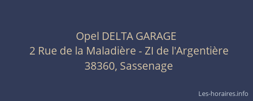 Opel DELTA GARAGE