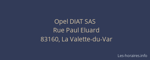 Opel DIAT SAS