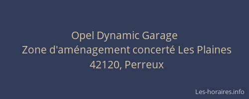 Opel Dynamic Garage
