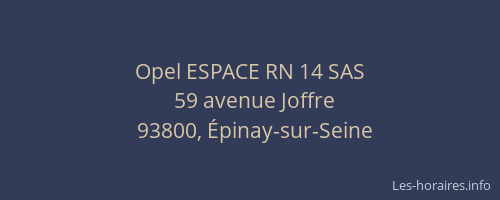 Opel ESPACE RN 14 SAS