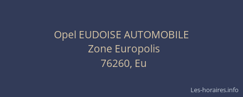 Opel EUDOISE AUTOMOBILE