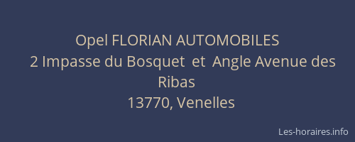 Opel FLORIAN AUTOMOBILES