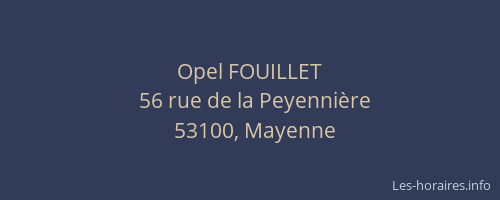 Opel FOUILLET