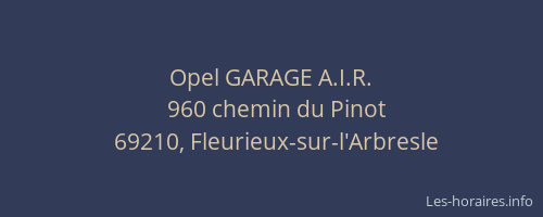 Opel GARAGE A.I.R.