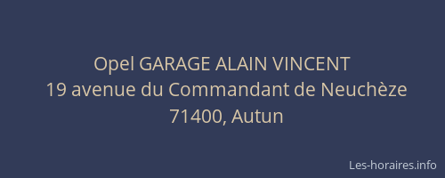 Opel GARAGE ALAIN VINCENT