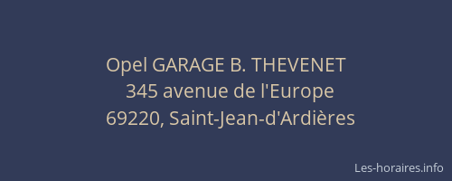 Opel GARAGE B. THEVENET