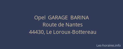 Opel  GARAGE  BARINA
