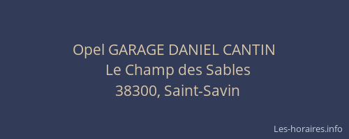 Opel GARAGE DANIEL CANTIN