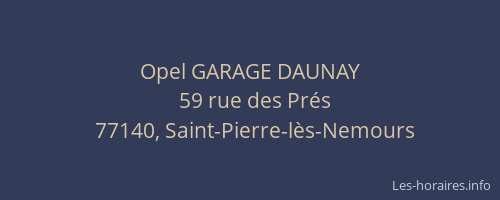 Opel GARAGE DAUNAY