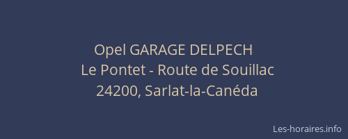 Opel GARAGE DELPECH