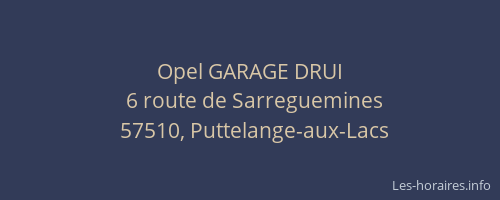 Opel GARAGE DRUI