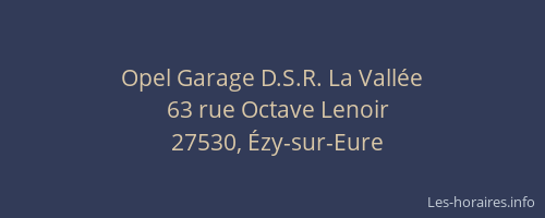 Opel Garage D.S.R. La Vallée