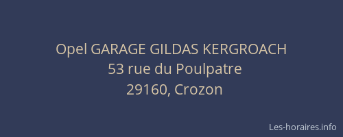 Opel GARAGE GILDAS KERGROACH