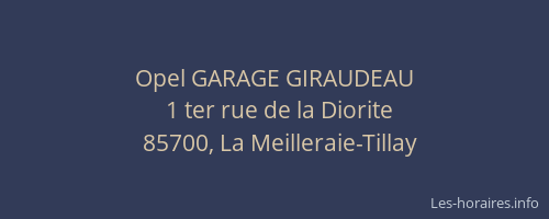 Opel GARAGE GIRAUDEAU
