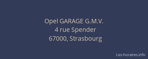 Opel GARAGE G.M.V.