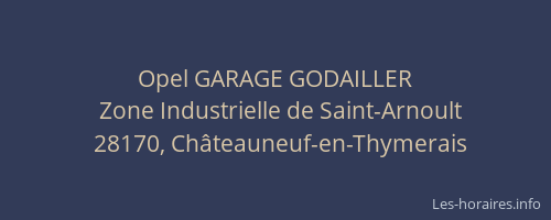 Opel GARAGE GODAILLER