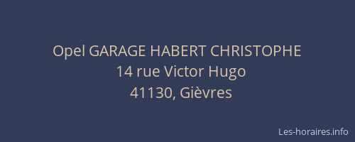 Opel GARAGE HABERT CHRISTOPHE