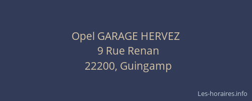 Opel GARAGE HERVEZ
