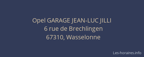 Opel GARAGE JEAN-LUC JILLI