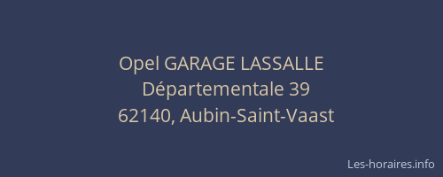 Opel GARAGE LASSALLE