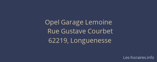 Opel Garage Lemoine