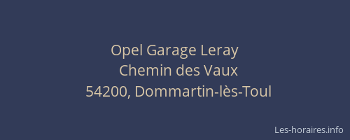 Opel Garage Leray