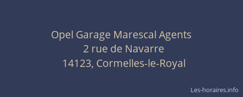 Opel Garage Marescal Agents